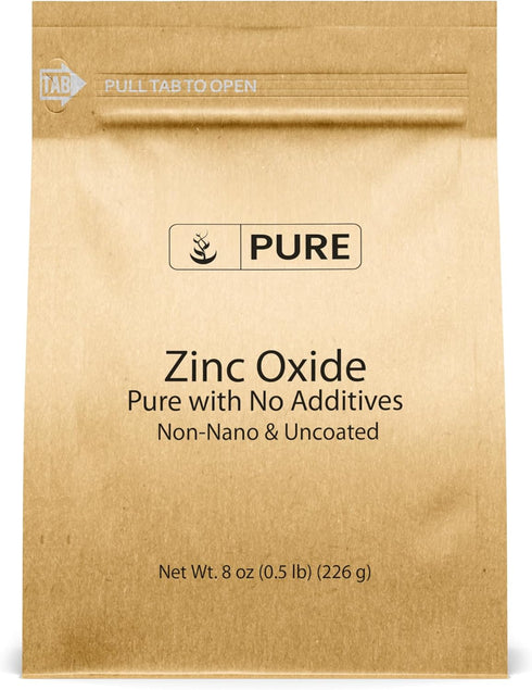 Pure Original Ingredients Zinc Oxide, Non-Nano, Eco-Friendly Packaging - 8 Ounce