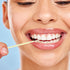 200pcs Double-head Toothpicks, Soft Plastic Oral Care Interdental Floss Cleaners, Light Yellow