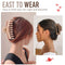 LuSeren Large Hair Clips for Women, 4.3 Inch Matte Banana Clips for Thin Thick Curly Hair, Strong Hold Neutral Colors