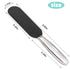 Professional Pedicure Foot File, Coarse/Fine Double Side Reusable Stainless Steel Cracked Skin Corns Callus Remover