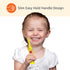 Amazon Basics Kids Toothbrush, Battery Powered, 2 Count, Yellow & Blue (Previously Solimo)