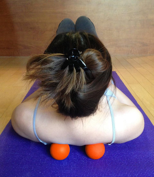 Kieba Massage Lacrosse Balls for Myofascial Release, Trigger Point Therapy, Set of 2 Firm Balls (2 Orange)