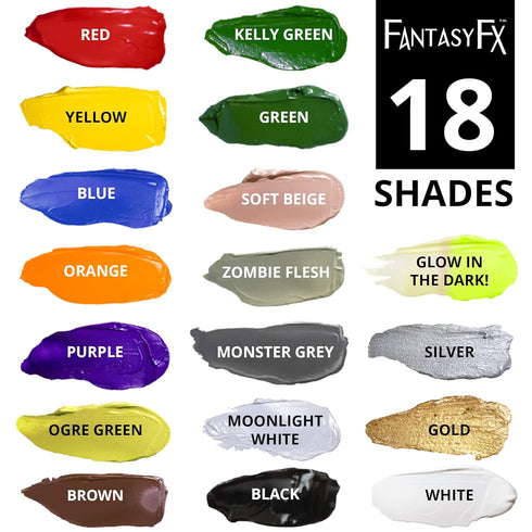Mehron Makeup Fantasy FX Cream Makeup, Water Based, Ogre Green Face & Body Paint for Adults, 1 fl oz (30ml)