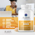 Organic Lions Mane Mushroom Supplement for Mental Clarity, Focus & Immune Support, 60 Servings