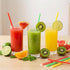Viliqiou 200PCS 8.27inch, Colored Cocktail Straws Individually Wrapped Disposable Plastic Straws Individually Wrapped