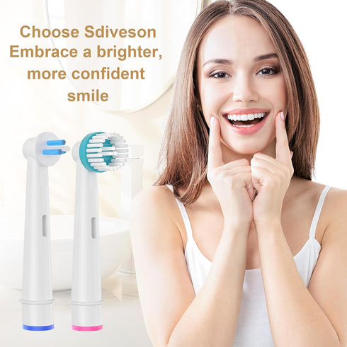 Sdiveson Package. Interspace and Ortho Care Replacement Brush Heads Compatible with Oral B Electric Toothbrush, Braces