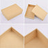 WANDIC Set of 5 Paper Mache Rectangular Mini Kraft Boxes with Lids for Crafting and Storage Accessories, Jewelry Gifts
