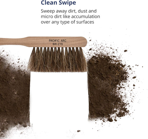Professional Horse Hair Dust Foxtail Brush, 9 Inches for Work, Outdoor, and Furniture Cleaning