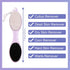 Pumice Stone Brush for Feet, 2 Pack Foot Scrubber 4 in 1 Pedicure Paddle Kit for Foot Care (Lilac and Blue)