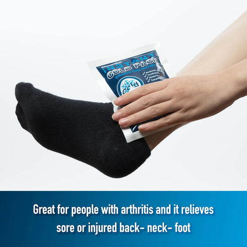 General Medi Instant Ice Cold Pack, 25 Packs Disposable Cold Therapy Ice Packs for Pain Relief, Swelling, Inflammation