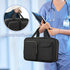 Travel-Friendly Black Pill Organizer for Medication - Durable Storage Bag
