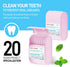 Holy Rose Pink Dental Floss Picks, 104 Count with 2 Travel Cases, Mint Flavored Oral Care Tool