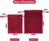 G2PLUS Red Velvet Jewelry Pouches, 20PCS Small Gift Bags with Drawstring, Wine Red Christmas Bags for Wedding Favors