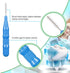 350 Pieces Interdental Brush Tooth Floss Tooth Cleaning Tool, Soft Dental Picks Refill Dental Flosser (Blue, Red)