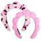 Wecoe 2pcs Skincare Headband for Face Washing - Cute Pink Black Cheetah Printed Hair Accessories