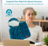 Comfytemp Weighted Heating Pad for Back & Cramps, 2.2lb Electric Neck Shoulder Heat Pad, FSA HSA Eligible, Washable