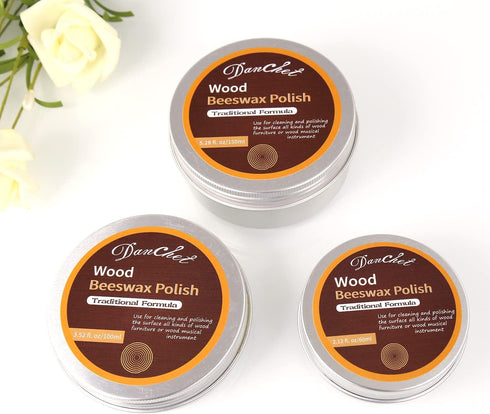 Wood Beeswax Polish: Traditional Beeswax Polish for Wood Furniture, Floors, and Musical Instruments, 5.28 fl.oz