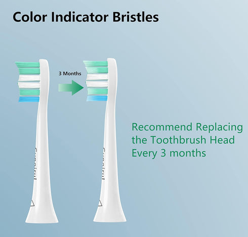 Gypoirul 4100 5100 6100 9023 10 Pack, Toothbrush Replacement Heads Compatible with Philips Sonicare Replacement Heads