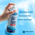World Group Packing Solutions Glass Cleaner Foam, 19oz - 2 Pack, Fresh Scent with 2 Microfiber Rags