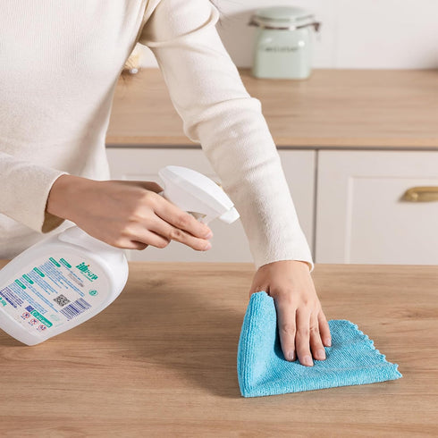 Vnoss 24 Pack 11 x12 inch, Microfiber Cleaning Cloth, Highly Absorbent Cleaning Rags, Reusable Lint Free Cloths