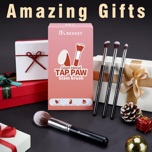 Makeup Brushes Set BEAKEY, Professional Foundation Eyeshadow Concealer Blush Powder Bronzer Applicator