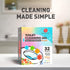 Simple Life Toilet Bowl Cleaner Gel, Fresh Flower Toilet Gel Stamp, 32 Stamps, Variety Pack