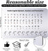 Larrel Braille Alphabet Board, Aluminum Letter Fingerboard Portable Teaching Aid Board Braille Gifts Alphabet Chart