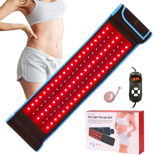Red Light Therapy Infrared Wrap Belt - Body Pain Relief, Wearable Large Pad for Waist, Back, Stomach Muscle Repair