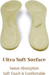 CB 4 Pairs of Suede Sponge Inserts, Invisible Slim Insoles Liners, Ball of Foot Pain Relief Cushion, 3/4 Length for