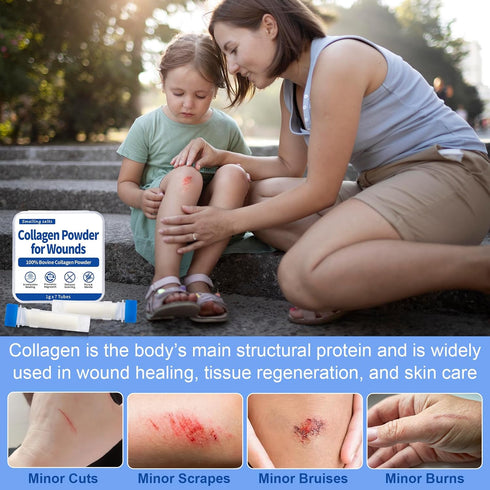 Smelling salts 7 1g Collagen Powder for Wounds Medical-Grade Bovine Collagen, Collagen Wound Care Powder, Supports