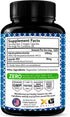 Palmitoylethanolamide 630 mg + Luteolin Supplement, 120 Veggie Capsules, Made in USA