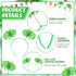 Jexine 12 Pieces Tinsel Wrapped Ponytails Headbands for Women, Feathers Head Bopper Hair Costume Accessories