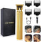 Professional Hair Clippers for Men, Electric Haircut Kit, Waterproof Rechargeable T Blade Trimmer with Guide Combs