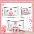 Hillban 10 Pcs Inspirational Gifts Bulk Cosmetic Bag, Employee Appreciation Gifts, You Are Amazing Loved Makeup Bags