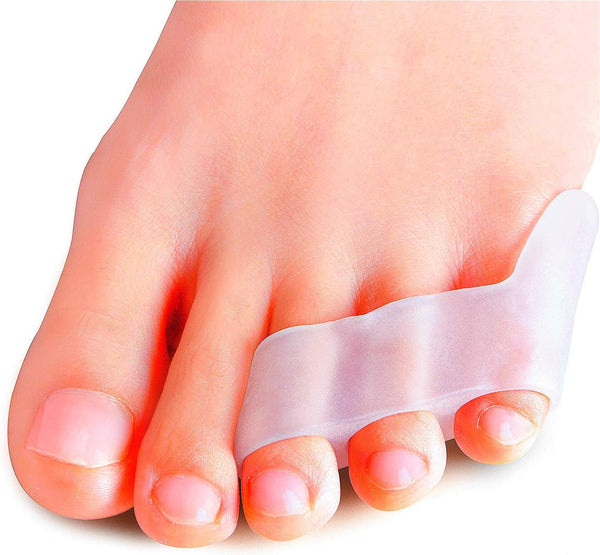 Povihome 10 Pack Pinky Toe Separator and Protectors, Triple Gel Toe Separators for Overlapping and Curled Toes