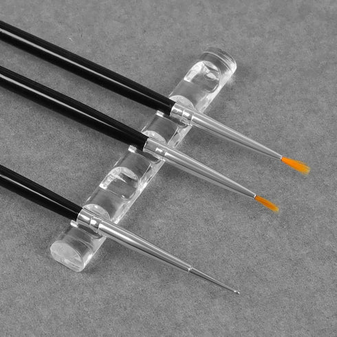 2 Pcs Acrylic Nail Art Painting Pen Holder, Brush Stand for Nail Gel Polish, Manicure Tool