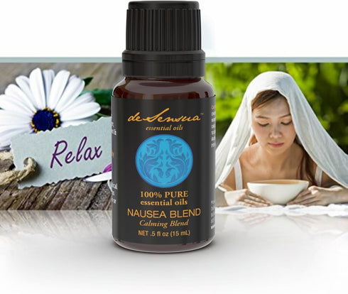 Nausea Relief Oil Synergy Blend for Motion Sickness, 100% Pure Essential Oils, 15 mL