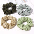 Silk Satin Scrunchies for Women, Big Scrunchy Ponytail Holder, Soft Elastic Hair Bands for Vsco Girls