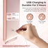 Portable Rechargeable Travel Makeup Vanity Mirror - Dimmable LED Lights, 3 Lighting Modes, Rose Gold