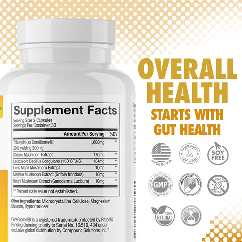 DR. EMIL NUTRITION Total Gut Health Complex - Prebiotic + Probiotic + Postbiotic for Digestive Health