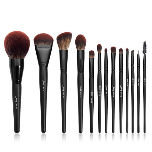 Jessup Full Makeup Brushes Set 13pcs, Professional Vegan Foundation Powder Blush Highlight Eyeshadow Blending Concealer