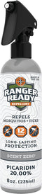 Ranger Ready Picaridin Insect Repellent Spray, Scent Zero Mosquito and Tick Spray (8 oz., Pack of 1)