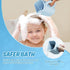 Silicone Portable Hair Wash Station for Kids, Hair Washing Basin with Rinse Cup for Children, Toddlers and Teens on