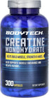 BodyTech 100% Pure Creatine Monohydrate, 2250 MG, 100 Servings (300 Capsules)