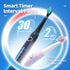2 Pack Sonic Toothbrush - Electric Toothbrush for Adults with 40000VPM, 5 Modes, 12 Brush Heads, 2 Travel Cases