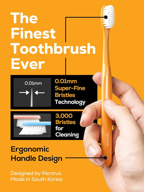 Pack, 6 Count, Extra Soft Manual Toothbrush Deep Cleaning Flossing Toothbrushes for Sensitive Teeth & Receding Gums
