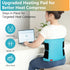 Comfytemp Wearable Heating Pad for Back Pain Relief - 12"×24" Electric Large Heat Pad with 2 Elastic Straps