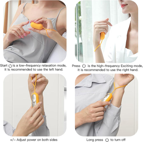 Handheld Relaxation Device, Compact Device, Massage Improves Mood and Focuses Attention, Supports Calmness, Small