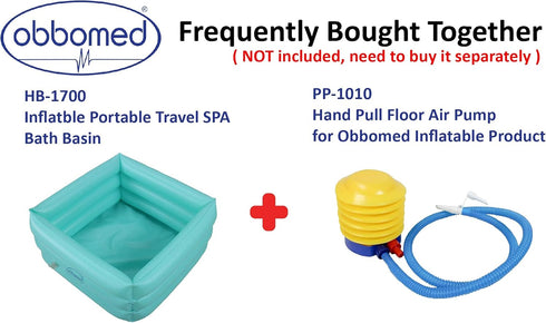 Obbomed HB-1700N Portable Folding Inflatable Travel Spa Foot Care Bath Basin