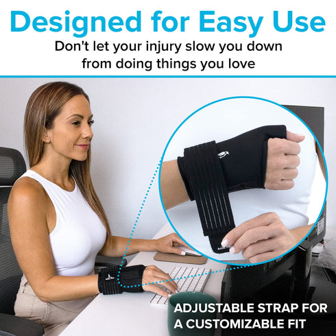 Arctic Flex Wrist Ice Pack Wrap - Extra Strength Hot & Cold Therapy - Reusable Sleeve for Pain Relief